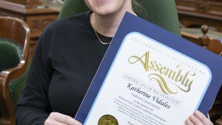 Fullerton Teachers Recognition on Assembly Floor